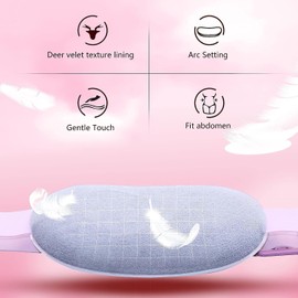 CNSZKYX Portable Cordless Heating Pad, Heating Pad for Back Pain with 3 Modes, Portable Electric Fast Heating Belly Wrap Belt for Women and Girl (White)