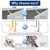 10 Pack Frameless Full Overlay Soft Close European Cabinet Hinges,4D