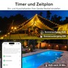 EIGHTREE WiFi Outdoor Socket, Timer Switch with Current Measurement, IP44