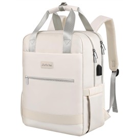 jiefeike Travel Backpack for Women,15.6 Inch Laptop Work Business Flight Approved Backpack with USB Port,Wide Open Water-Resistant Computer Backpack Anti-theft Nurse Teacher Bag College School Bookbag