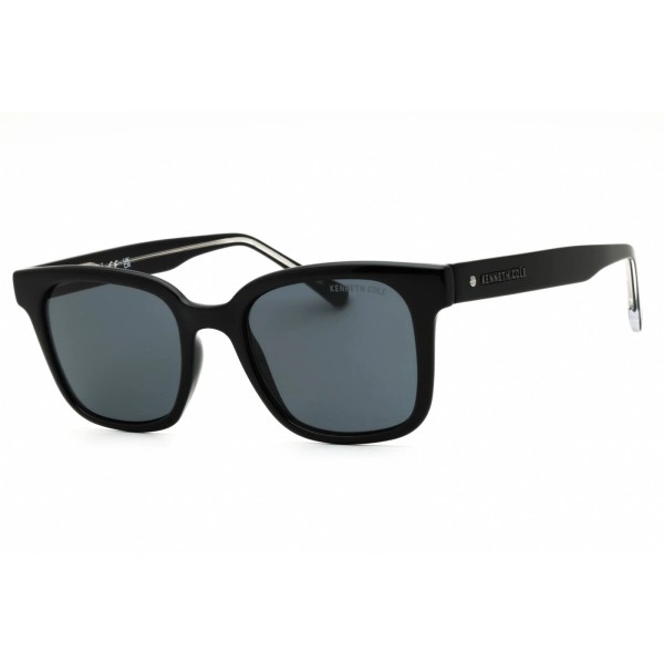 Kenneth Cole New York Men's Sunglasses Shiny Black Square Frame
