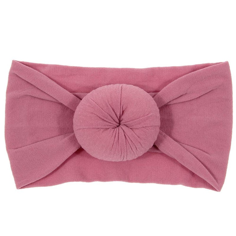 Nishin 6pcs Baby Girls Elastic Nylon Headbands Newborn Knotted Ball