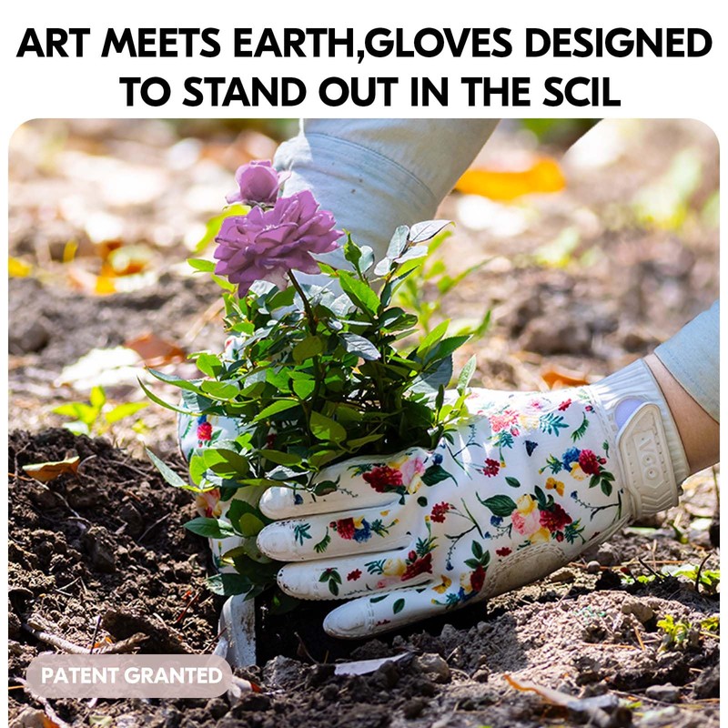 [Vgo...] Gardening Gloves for Women, Safety Work Gloves for Anti-Stabbing,