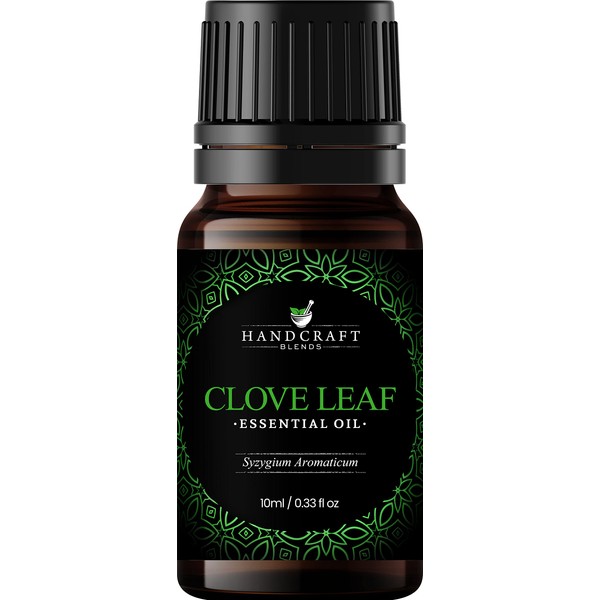 Handcraft Clove Leaf Essential Oil - 100% Pure and Natural - Premium Therapeutic Grade Essential Oil for Diffuser and Aromatherapy - 0.33 Fl Oz