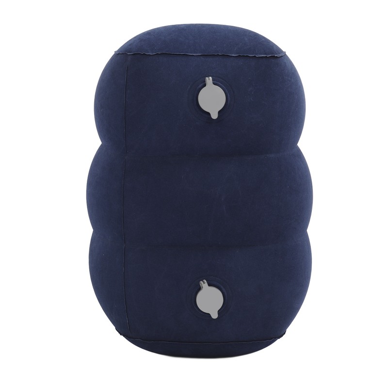Inflatable Foot Rest Double Valve Blue PVC Flocking Washable Inflatable