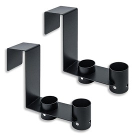 KCMOSGI 2 Pcs Pool Fence Hooks, Pool Pole Hooks,Suitable 3/4 Inch to 1-1/4 inch Railing, Pool Tool Hanger for Hanging Pool Cleaning Accessory, Pool Pole,Brush