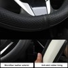 West Llama Microfiber Leather Car Steering Wheel Cover for Honda,Sport