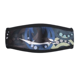 SeaCanary Snorkeling Diving Mask Strap Cover Macau Manta Black