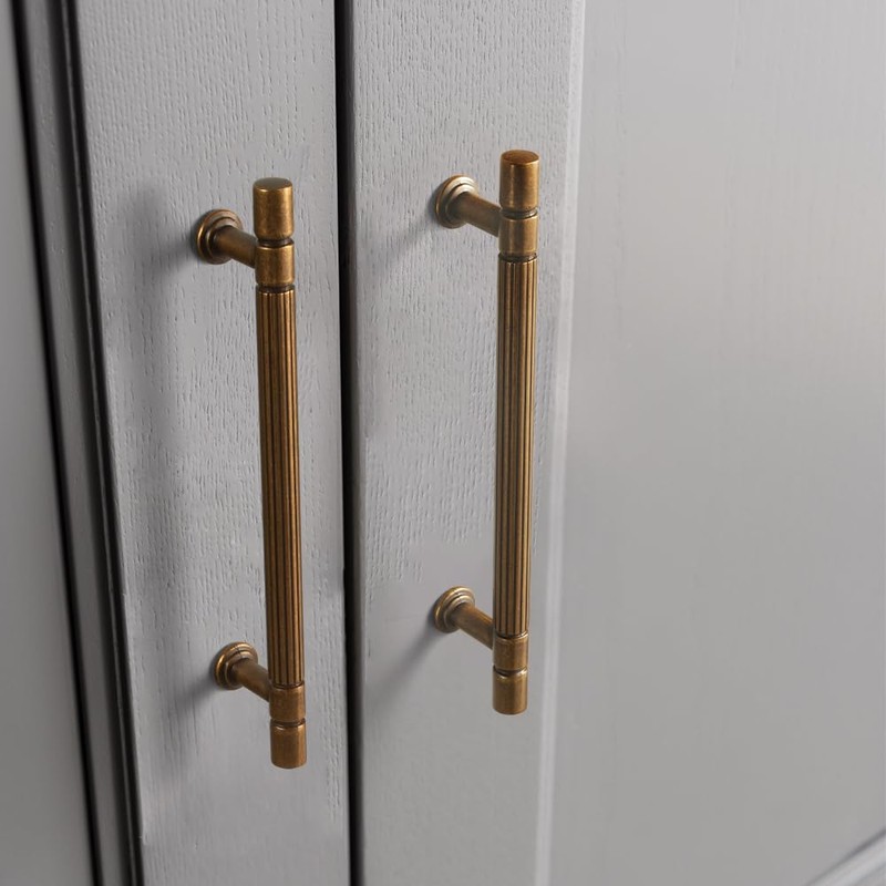 Goo-Ki Vintage Retro Antique Brass Zinc Alloy Cabinet Handles 6