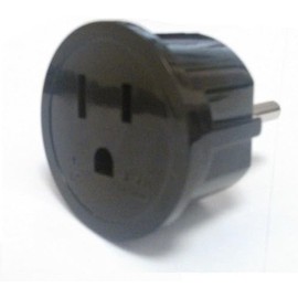 Ckitze USA/Asia/Australia to Europe, Germany, France, Russia Plug Adapter – 2 Pack - Type E/F Schuko Grounded American to European Plug Adaptor for Mobile Cell Phone, Laptop, Tablet Chargers