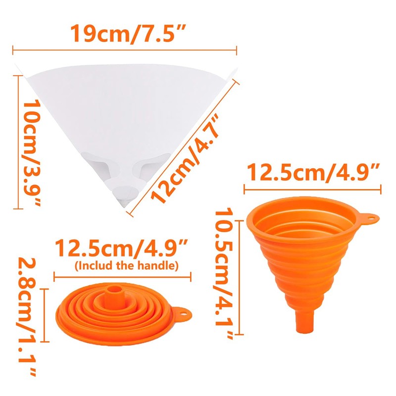 Terberl 100 Pack 100 Micron Paint Strainers Paint Filter Paint