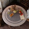 Artbloss - Mantel redondo ajustable con funda elástica impermeable a