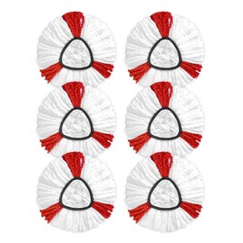 6 Stück Moppköpfe Kompatibel mit Vileda Turbo Wischmop, Mikrofaser Wischmopp Ersatzköpfe, Wischmopp Ersatz