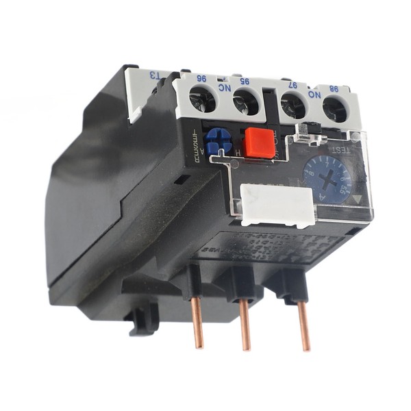 Cocoarm Thermischer Überlastschutz Effizienter 5,5-8a-Relais mit Auslöseanzeige für Motoren, Manuelles/automatisches