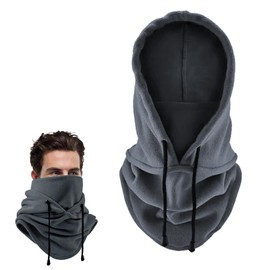 KUBDPQOR Winter Balaclava - Versatile Ski Mask and Balaclava for Men and Women, Ultra Comfortable and Warming Balaclava for Ski, Motorcycle and Outdoor Activities, Grey Cinta Selladora Impermeable,