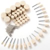 110PCS Wool Buffing Polishing Wheel for Dremel Tool Kit, Jewelry