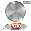 Sumerflos 304 (18/8) Stainless Steel Dinner Plates, 10" Round Salad