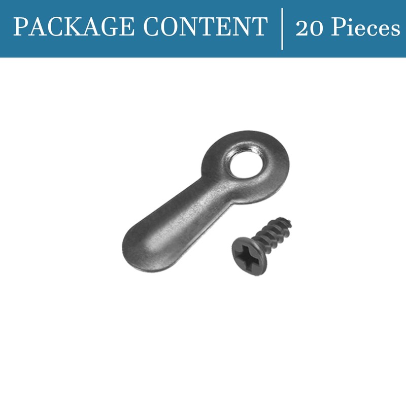 QUARKZMAN 19 x 8.5 mm Photo Frame Knobs x 20
