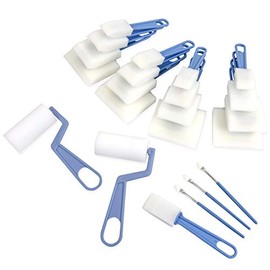 22 Piece Super Value Foam Brush Set by Artist's Loft - Ideal for Varnishing, Staining, Painting, Arts & Crafts - 1 Pack