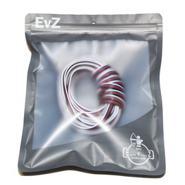 22 Gauge 5Pin Extension Wrie, EvZ 22AWG 5 Conductor Parallel Electric Cable Cord for RGBW LED Strips 3528 5050, Black-Green-Red-Blue-White, 33ft/10M