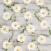 3D Daisy Flower Garland (2PCS) Flower Banner Wildflower Party Decorations