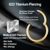 ESHIONER G23 Titanium Nose Piercing Ring Nose Ring Piercing Ear