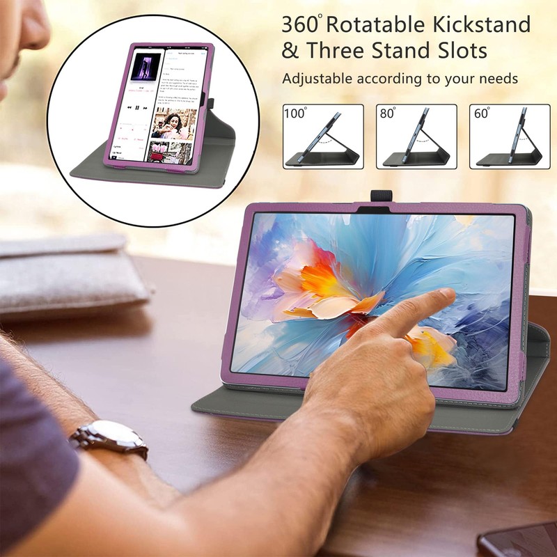 LiuShan Rotating Case for Blackview Tab 16 Pro, 360° Rotating