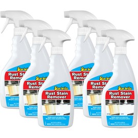 StarBrite Rust Stain Remover Spray 22 oz - Instantly Dissolve Corrosion Stains on Fiberglass, Vinyl, Fabric, Metal & Painted Surfaces - Also Removes Sprinkler Stains - Case of 6