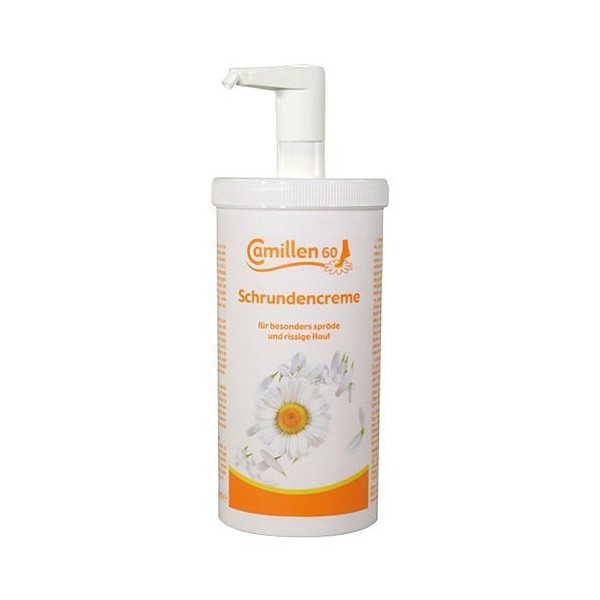 Chamomile 60 Cream, Foot Cream with Chamomile, Vitamin A for Cracked Feet, 450 ml with Dispenser