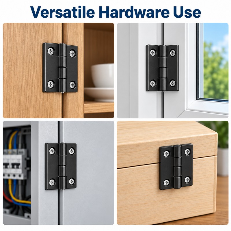 Heavy-Duty Zinc Alloy Butt Hinge for Doors and Cabinets, 60