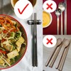 Pack of 6 Chopsticks Shelves, Chopsticks Holder, Reusable, Stainless Steel