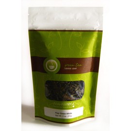Mahamosa Pear Green-White Tea 2 oz (with mango and pineapple), Loose Leaf Green Tea and White Tea Blend (Great for iced tea or hot tea)