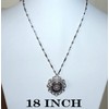 Hidden Hollow Beads Snap Interchangeable Women's Fashion Jewelry Necklace, 18"