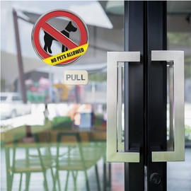 TRUSTY No Pets Allowed Sign for Business Sticker