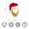 Dr. Seuss The Grinch Plush Santa Costume Hat with Beard