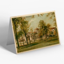 GREETING CARD - Vintage Illinois USA - Chicago. The Field Museum - Jackson Park