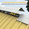 2PCS Metal Roofing Felt Closure Strips, Universal Vented Ridge Material