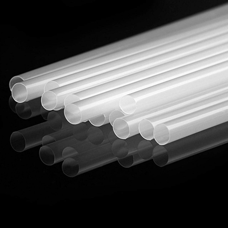 DuraHome Clear Plastic Straws Individually Wrapped 1000 Pack - 8