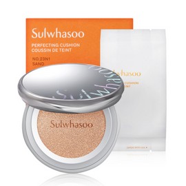 Sulwhasoo 설화수 퍼펙팅 세미매트 UV차단 쿠션 (본품+리필) Sulwhasoo Perfecting Semi-Matte UV Protection Cushion (Full Size + Refill)