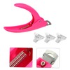 Healeved Nail Art Clip Set with Nail Cutter Durable Tips