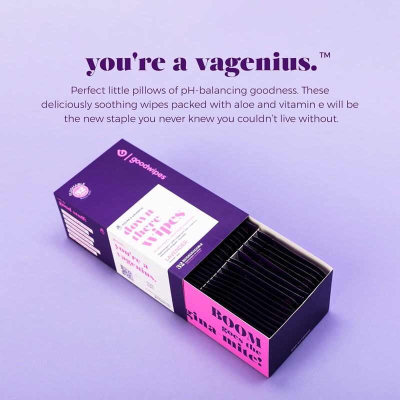 Goodwipes Flushable Down There Feminine Hygiene Wipes Lavender Scent