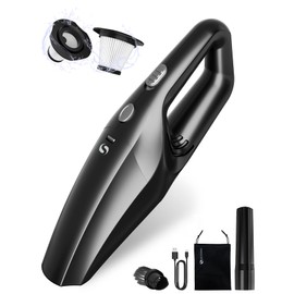 SERVOMASTER Handheld Vacuum Cordless, Car Vacuums Powerful with Rechargeable Battery, Portable Hand Held Vacuum Cordless with Washable HEPA Filter, Mini Vacuums Kit for Men and Women