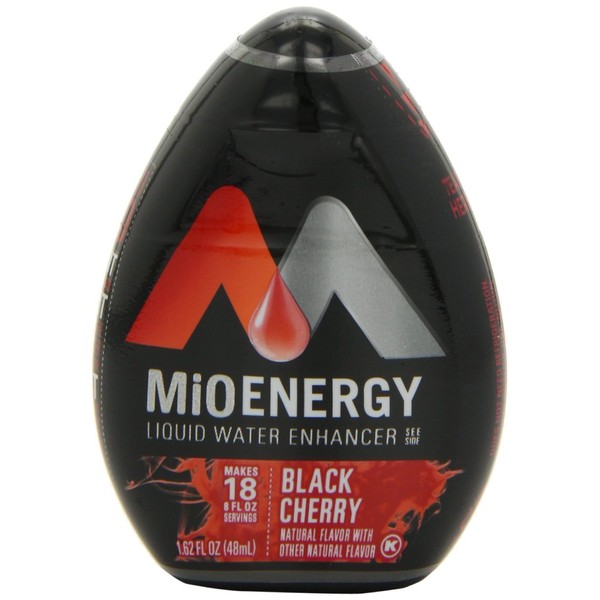 (2 Pack) MIO ENERGY Black Cherry, 1.62 fluid ounce each