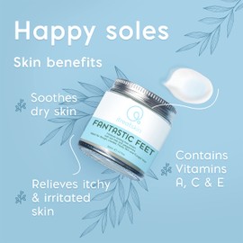 itreatskin Fantastic Feet - Natural Organic Moisturiser and Treatment for Athlete's Foot, Callus, Cracked Heels with Peppermint and Tea Tree Oil - 120 mL