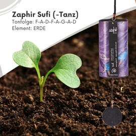 Zaphir Wind Chime Sufi with Gift Packaging | Wind Chime Gift - Chimes for Yoga, Children and Meditation in Purple