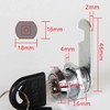 TOP-VIGOR 10Pcs 16mm Security Cam Lock, Cabinet Drawer Security Mailbox