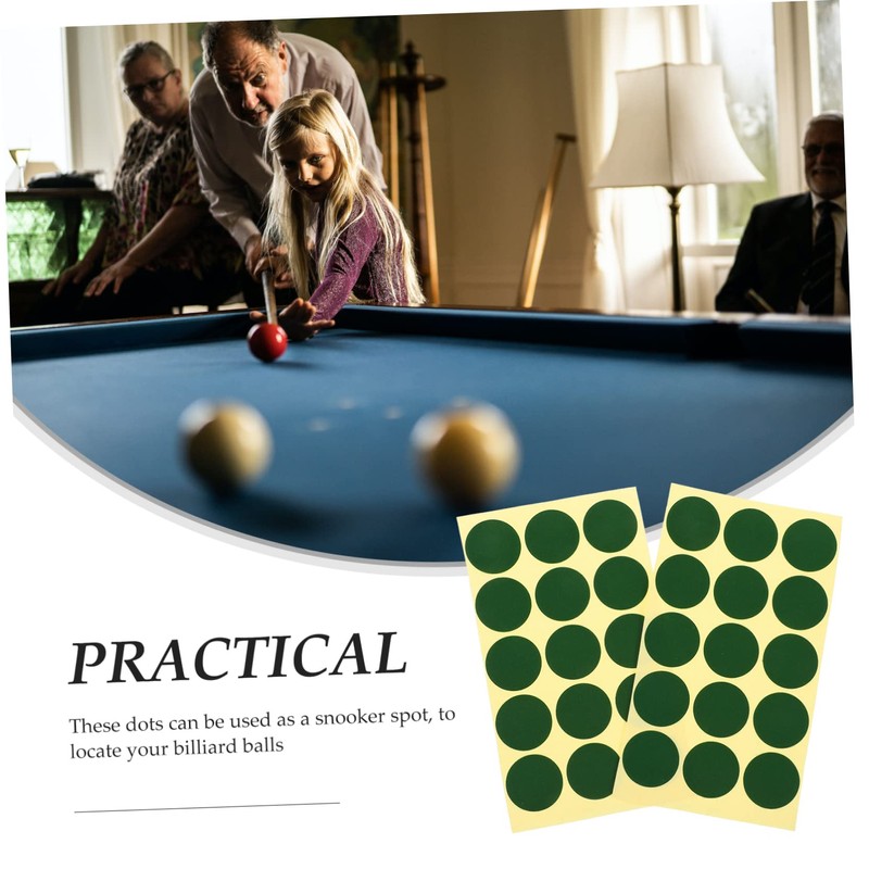 SUPVOX Pool 2 Sheets Billiard Table Cover Patch Green Dots