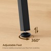 YATINEY Bar Table, 2-Tier Round High Top Table, Pub Table,