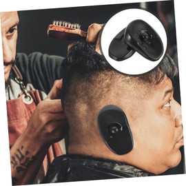 Baluue 6pcs Hair Dye Earmuffs Coloring Adults Accessories Cover For Hair Dying Guard Accessory Reusable Ear Protectors Ear Muffs Ear Cuff Ear Shower Caps Black Soft Plastic