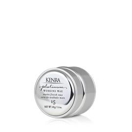 Kenra Platinum Working Wax 15 | Cera moldeadora de acabado mate | Fijación media y flexible | Fórmula no grasosa a base de crema | Texturiza y define estilos | Todo tipo de cabello | 40 g